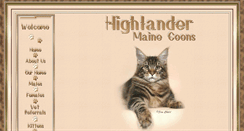 Desktop Screenshot of highlandermainecoon.com